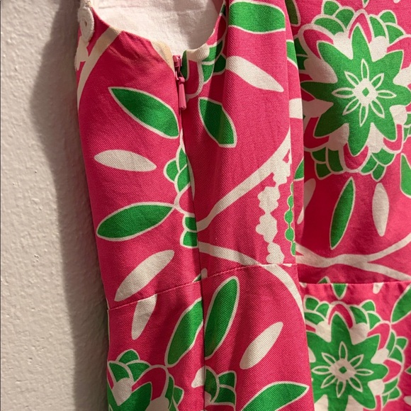 Lilly Pulitzer Pink and Green Geometric Mini Dress - Picture 4 of 6